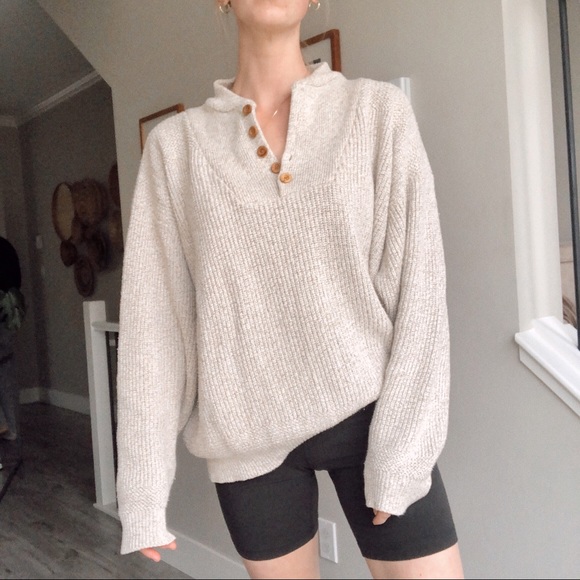 Vintage Sweaters - Vintage Knit Henley